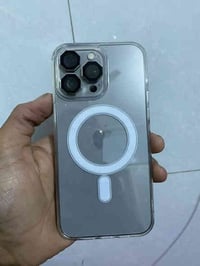 ايفون ١٥ برو ماكس جهاز كلش نضيف فقط مستبدل شاشة ٣ خيارات فقط جهاز ماست...