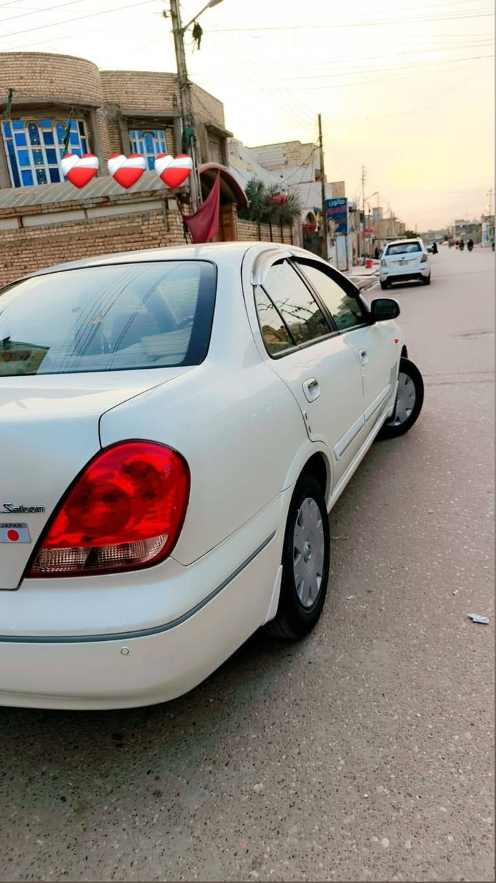 نيسان صني ياباني موديل ٢٠٠٦ محسن فول لمتتد يعني المواصفات البيها ب ٢٠١١ ماموجودة يدات نيكل الخارجية والداخلية حتى مصاطر البيبان نيكل داخل بيجي مطعم بصاجي انارة سقف وحافظة نظارات غرفتها على وضع الشركة سنتر لوك جام كهربائي ٤ بيبان حتى قفل الجنطة كهربائي ريمونت  محرك كير تبريد شرط حدادة جديد تخم تاير جديد اي نقص مابيها مكفوله من ظربه وصبغ  رقم بغداد مشروع وطني سياره موجوده بالعماره سعر 110 تصال ***********

