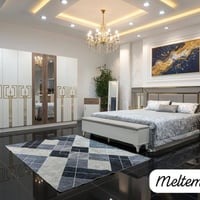 طقم نوم ١١ قطعة • سرير جك • كنتور ٨ أبواب