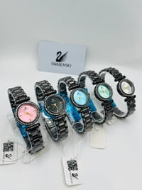 سواروفسكي نسائي • ستانلس ستيل • مقاوم ماء 3ATM