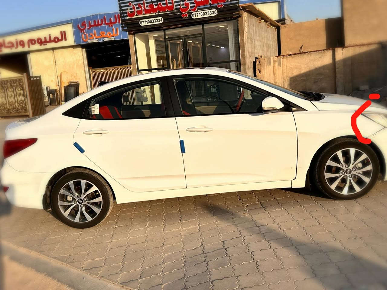 سلام عليكم

اكسنت موديل 17
رقم بصره ..باسمي سياره
1/1
سياره كامله من كلشي نقصه بس 
كمبريسر للعلم الفابريتر والشبجه الاماميه جديده 
سياره فول موصفات 
تنته
اشايره بلمرايه
تحكم استيرن 
نظام ايكو 
ويل كب كروم 
تايرات جدد
حداديه جديده 
السنوية مجدد الى 2031

رقم الهاتف ..***********
السعر ..112$
البصره.  شط العرب. الفيحاء
