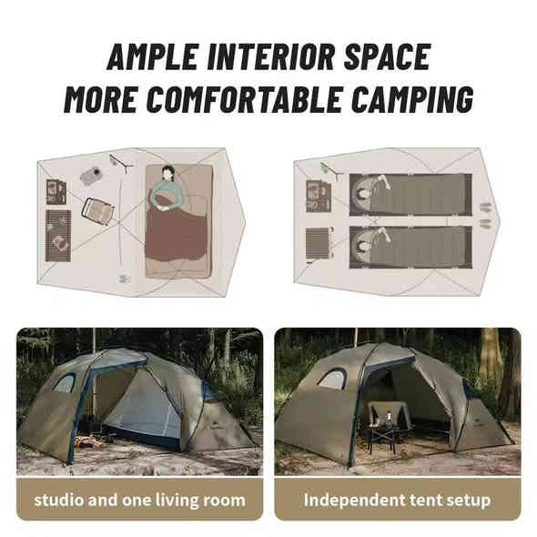 Naturehike-خيمة خارجية مقاومة للماء بطبقتين ، خيمة للمشي لمسافات طويلة ، مدخنة تخييم كبيرة ، غرفة واحدة ، قاعة واحدة ، شخصان ، 4 مواسم ، 15D
مكان صوبة حطب بیها

306 × 220
ارتفاع 135

للحجز والاستفسار راسل ماسنجر او واتساب ***********
