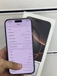 آيفون ١٦ برو ماكس • ٢٥٦ • بطارية ١٠٠٪
