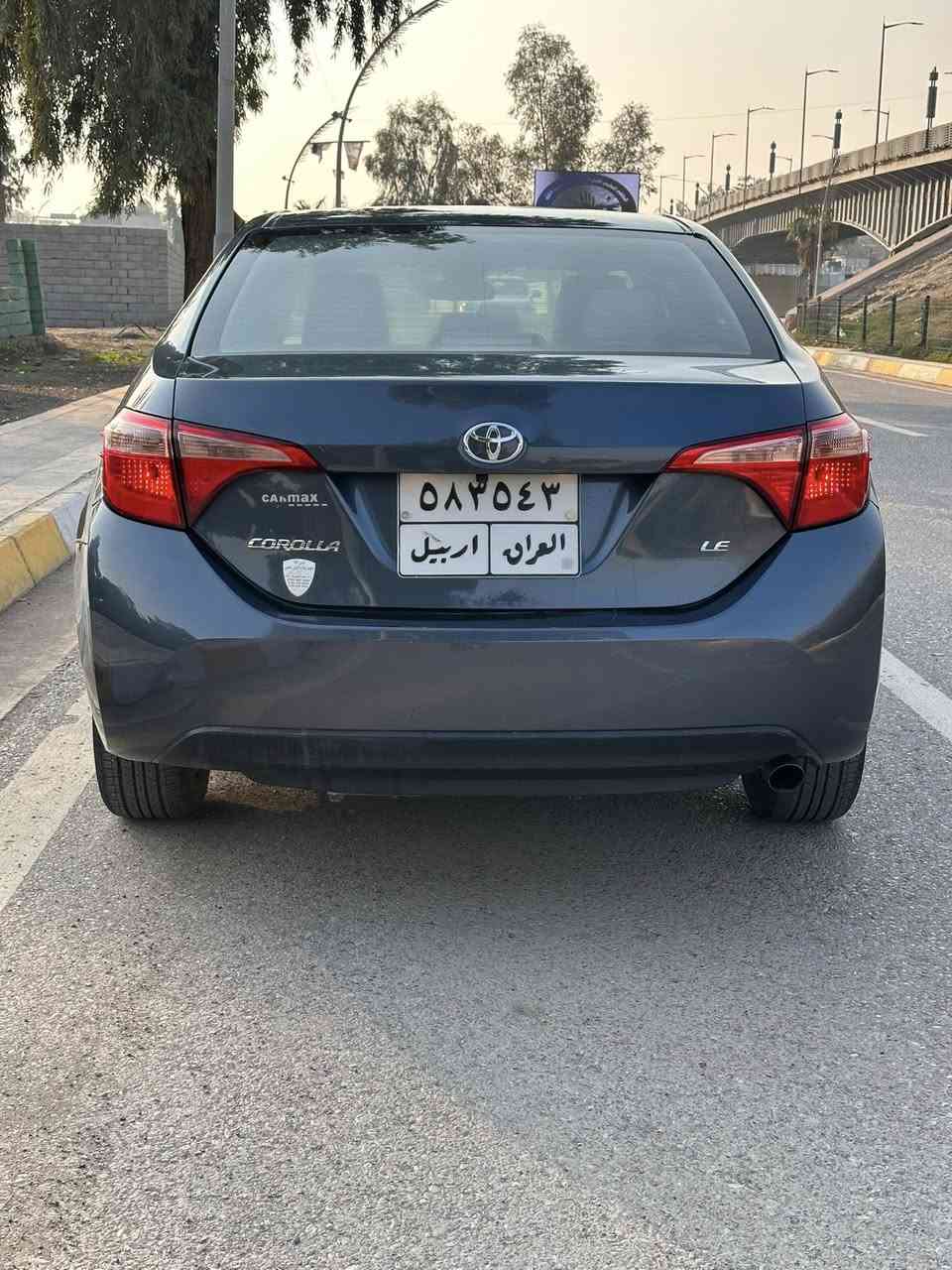 كورلا 2018 LE
بدون صبغ بدون ايرباك 
حتى الدعاميات بشربط بدون صبغ 
سياره شبه كلين بيها بارد قليل بالجاملغ الخلفي 
صور الحادث بالمنشور 

عداد المسافه 46 حقيقي 
السياره بدون اي نقص 
السعر 148 مجالها قليل 
مكان السياره بعقوبه 
***********￼
