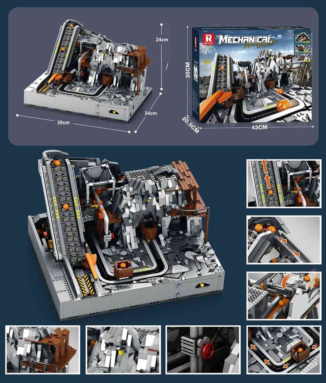 مجموعة بناء "Reobrix 22023 Mining Machine" التي تتكون من 3338 قطعة.يشتمل هذا النموذج على محركات مزدوجة لتحريك الأجزاء الميكانيكية.تصميمه متوافق مع العلامات التجارية الشهيرة لمكعبات البناء.يبلغ حجم النموذج تقريبًا 39 × 24 × 34 سم.
توفرة للبيع لدينا توصيل لجميع المحافظات 
واتساب ***********
