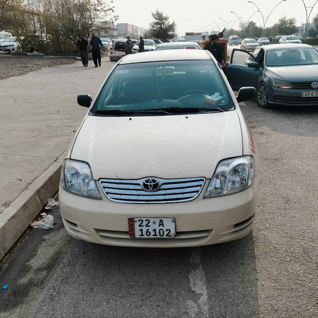 تویوتا کورولا ٢٠٠٤
٢ پارچەی ڕەشە جێجێ معجونی هەیە پێشی پشتی جەمپکی خەغیفی هەیە سەیارەیکی زۆر پاکە زۆر جوانە سەنەوی ٢٠٣٠ بەسەر دەچێ *********** أربيل, العراق
