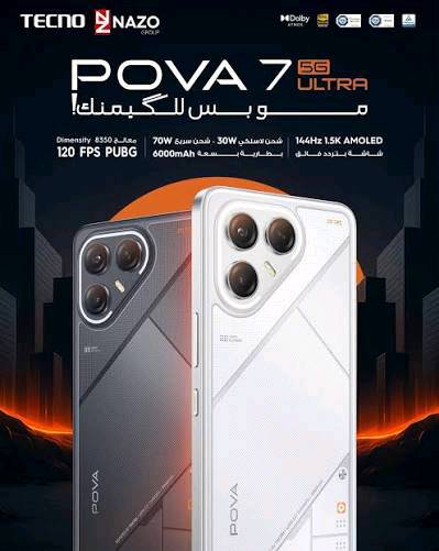 تكنو بوفا 7 الترا لون أبيض كامل ملحقات باكيت وشاحنة وكفر الهاتف وبطارية خارجية يشغل 120 فريم 
*********** 
للبيع او مراوس ب جهاز كوكل بكسل فولد