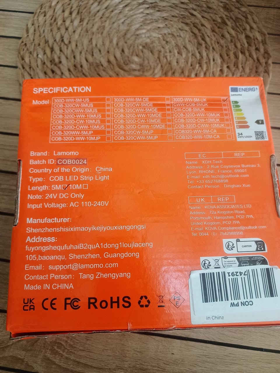مجموعة شرائط إضاءة LED من طراز RF Wireless لتغيير الألوان.تتضمن المجموعة وحدة تحكم لاسلكية صغيرة للتحكم في الإضاءة والألوان.تحتوي أيضاً على محول طاقة ثلاثي الدبابيس متوافق مع المقابس البريطانية

مشرة نيون 5 متر
كبس شركه كامل ملحقات
سعر، 15 الف


**إذا كنت صاحب هذا الإعلان وتريد حذفه لأي سبب، رجاءا أرسل رسالة إلى الدعم الفني**
