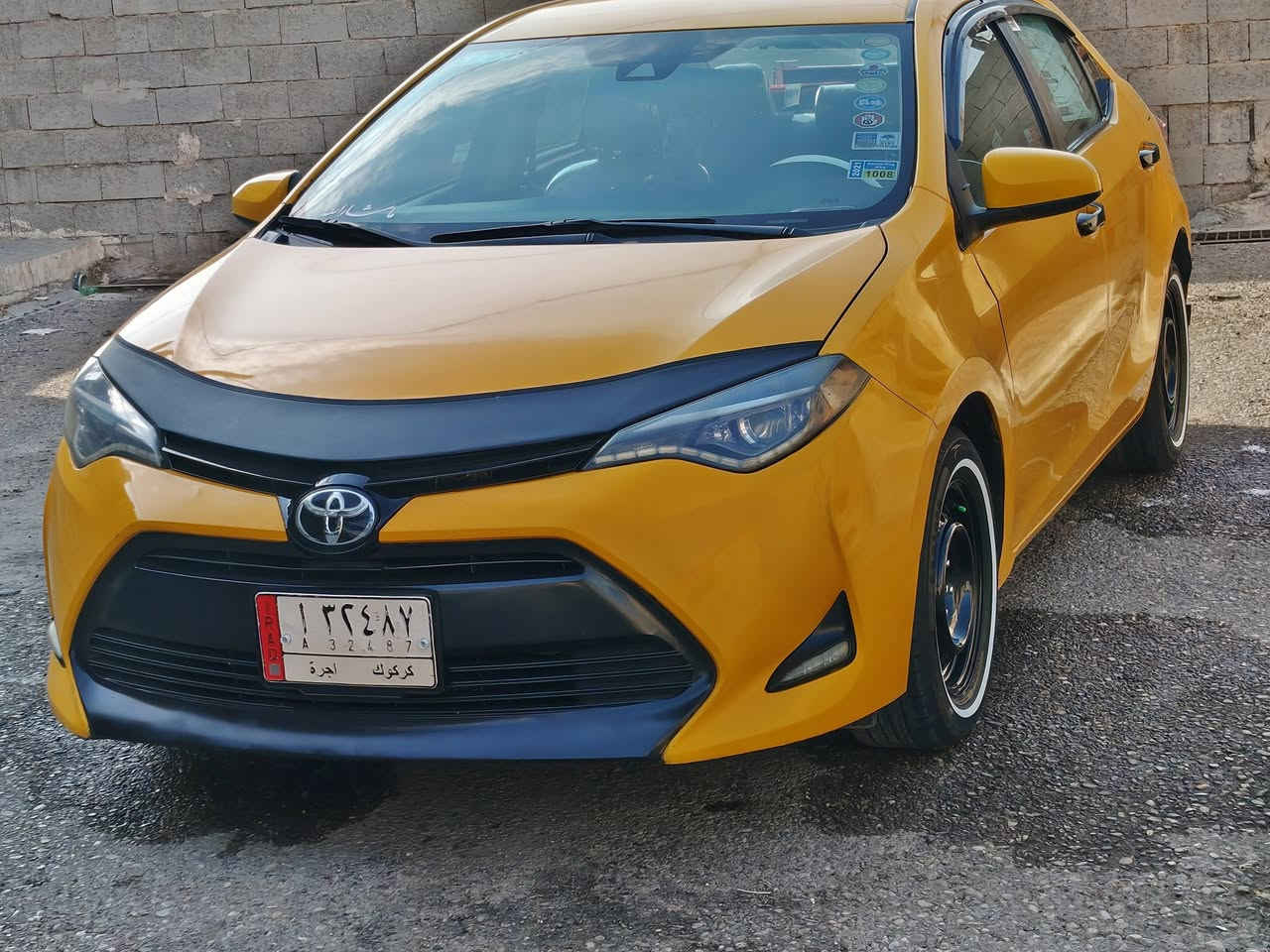 سلام عليكم..
كورلا للبيع موديل ٢٠١٩ رقم كركوك مصفر نقابه سياره شرط تحويل باتري جديد  تاير ويل تخم جديد سياره غاز كاربو بانزين# ضر جاملق سايق وبنيد بدون لقد بيه شبر بل شاصي سياره حلوه كشره كله بدون بعجون ولا تصفيات  وجديده سعر 158 $بيه مجال اتصال ***********
