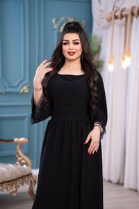فستان • سواد فاحم • فري سايز ٩٠ك