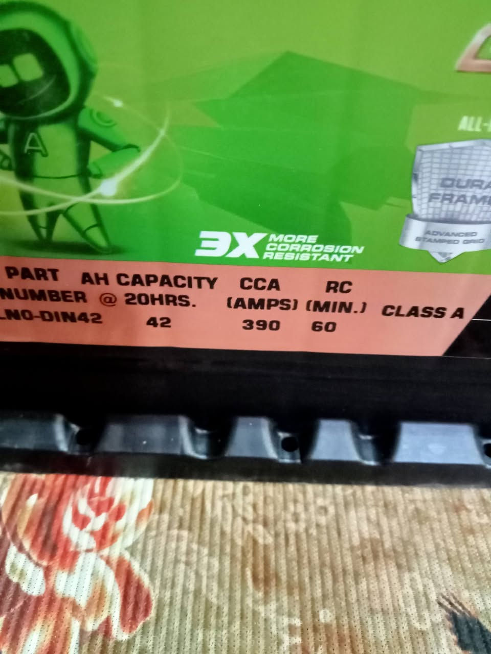 بطاريه للبيع حجم 42 امبير امرون هندي اصلي شرط سعر ب 40 الف معه القديم عنواني بغداد جميله رقمي *********** شرط ضمان اطيك بي ملاحظه ابيعلك مستخدم مستخدم توصيل ماكو
