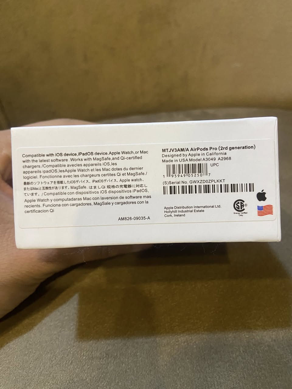 سماعة ايربود أمريكية 🇺🇸 جديدة ضمان الفحص مختمة أمريكية 🇺🇸 السعر ٢٥ ألف مع توصيل على اول تم


**إذا كنت صاحب هذا الإعلان وتريد حذفه لأي سبب، رجاءا أرسل رسالة إلى الدعم الفني**