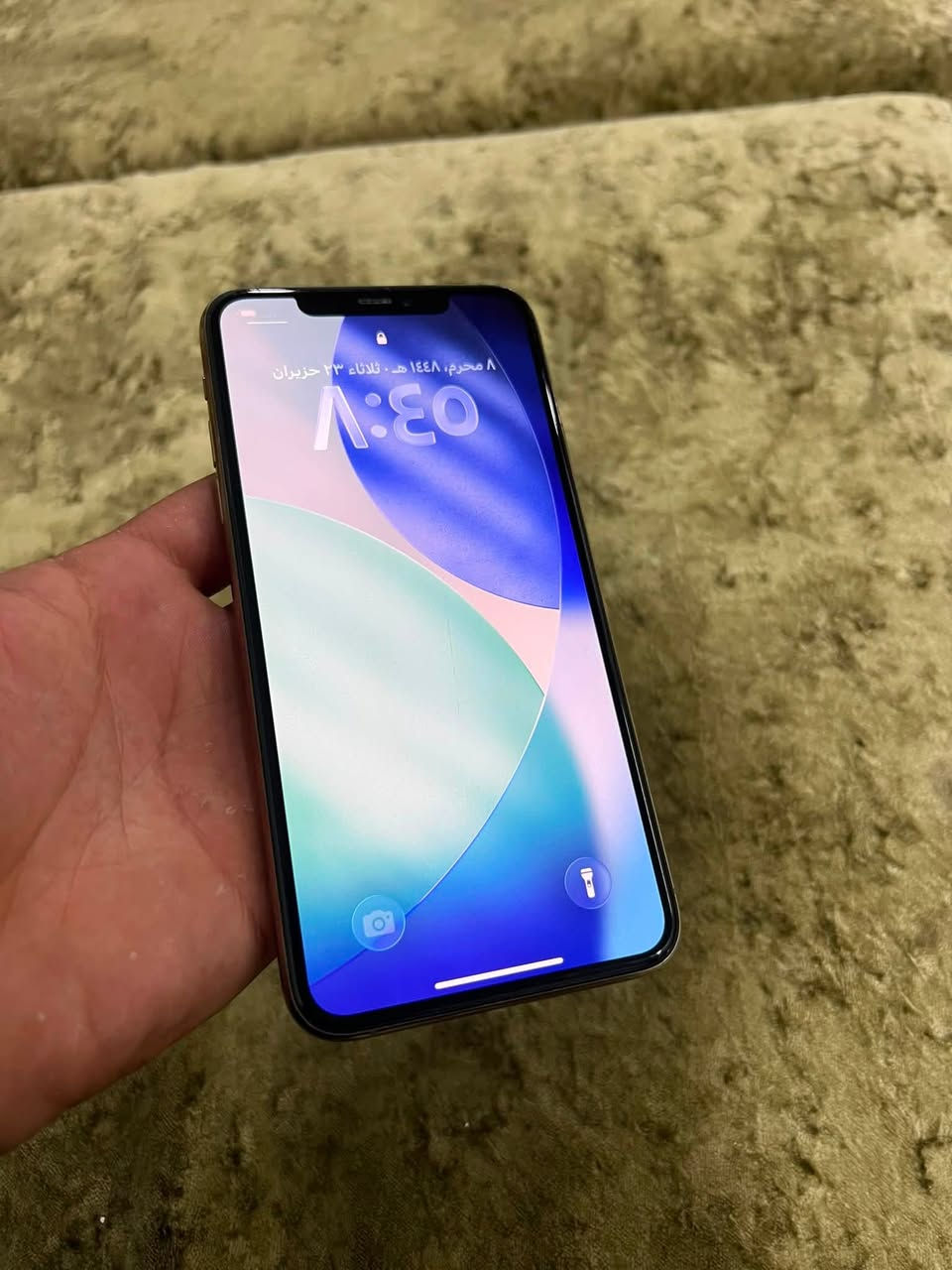 11 برو ماكس
لون ذهبي 
ذاكره 256
دبل سيم CH
بطاريه مبدله  
ضهره مكسور  
السعر310 وبي مجال بسيط 
***********
