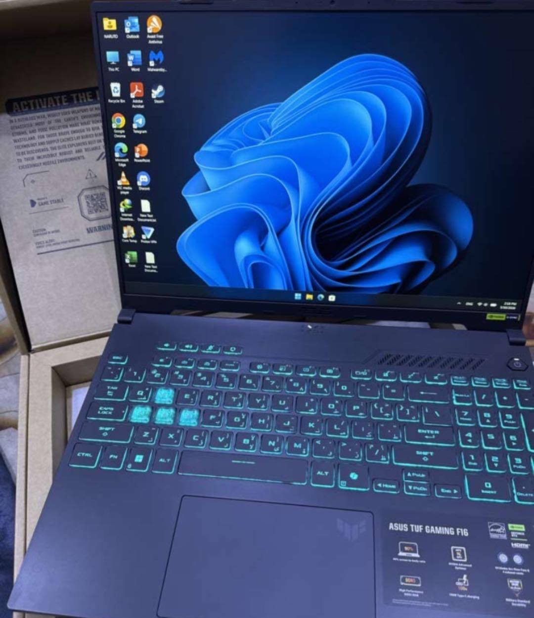 لابتوب مستخدم Asus tuf gaming f16
نظيف كلش مواصفات :
I7 13620h
Rtx 4050
Ram 16gb ddr5
Hard 512gb
الشاشة حجم 16 

توصيل موجود مكاني بصره رقمي ***********
كل ملحقات موجوده نظيف كلش 
سعره 1225

