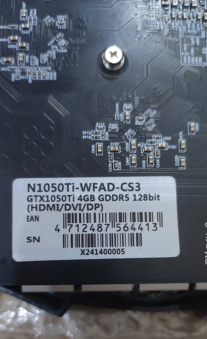 كارت شاشة نوع GTX1050ti 
4گيگا DDR5 ،، بدون طاقة خارجية مباشر على البورد ،، 
السعر ١٥٠ الف فقط وضمان ،،


**إذا كنت صاحب هذا الإعلان وتريد حذفه لأي سبب، رجاءا أرسل رسالة إلى الدعم الفني**