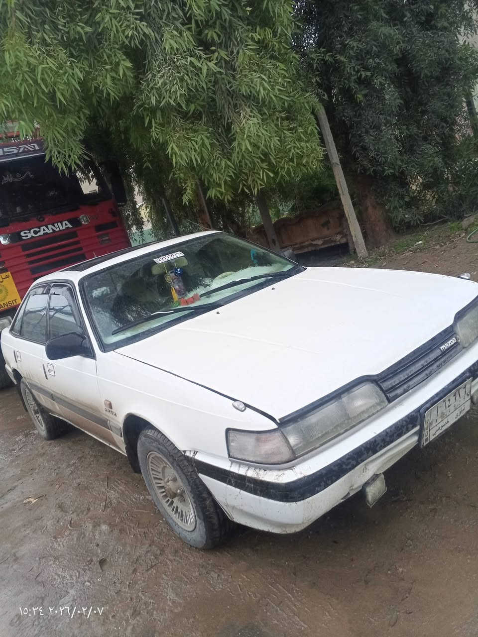 للبيع مازدا حجم 626 موديل92 محرك بلادي كير بلادي صبغ ما بيه تخم تواير جدد دواخل جدد جام كهرب مري كهرب كير عادي سياره مال بيت مصروف عليها جديده ***********///*********** رقم نينوى كاربون بيها
