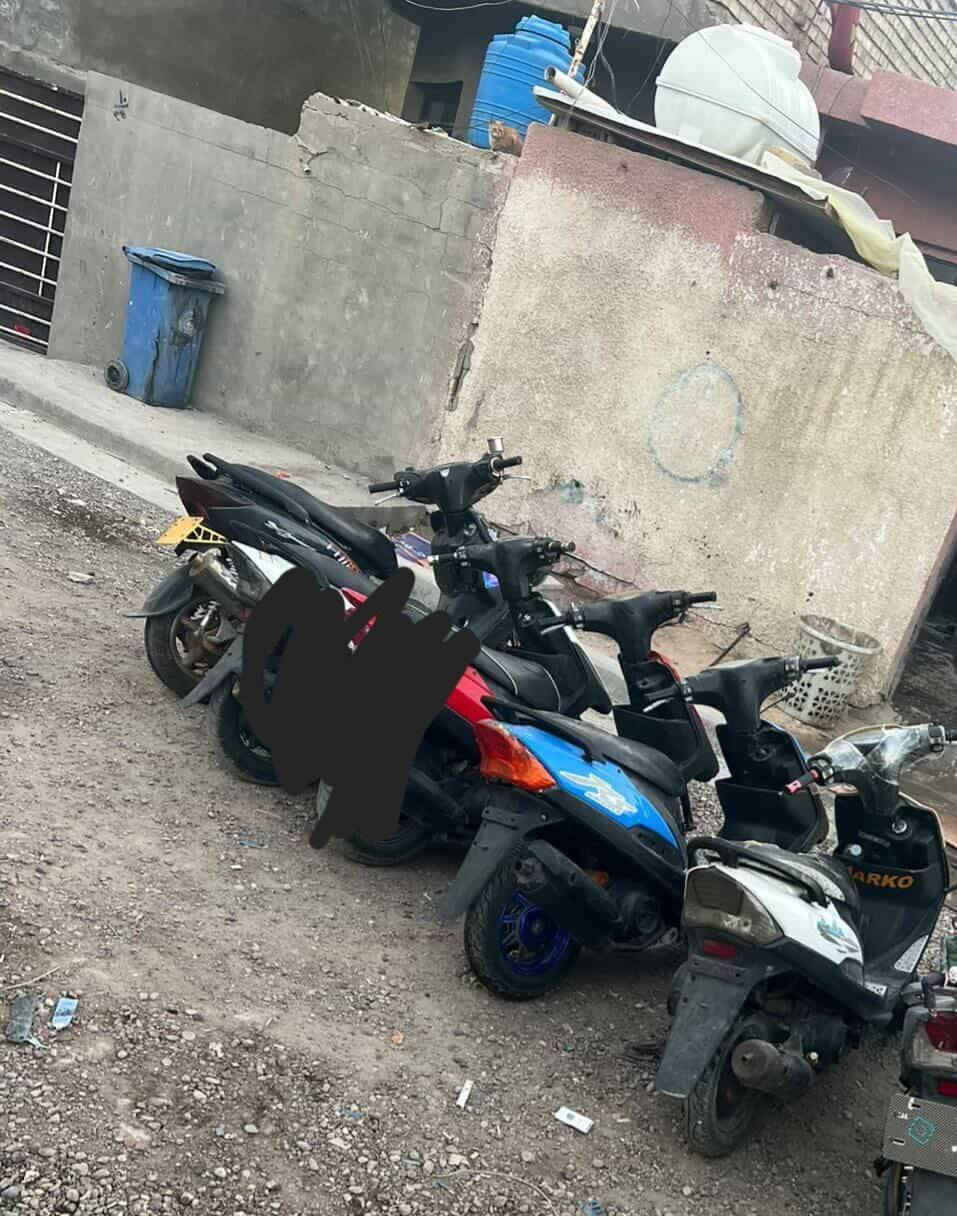 اسلام عليكم 3 دراجات محركات شغالات بس يحبن ترتيب شلع مليون ونص وبيهن مجال عنوان بغداد  زعفرانيه رقمي ***********
