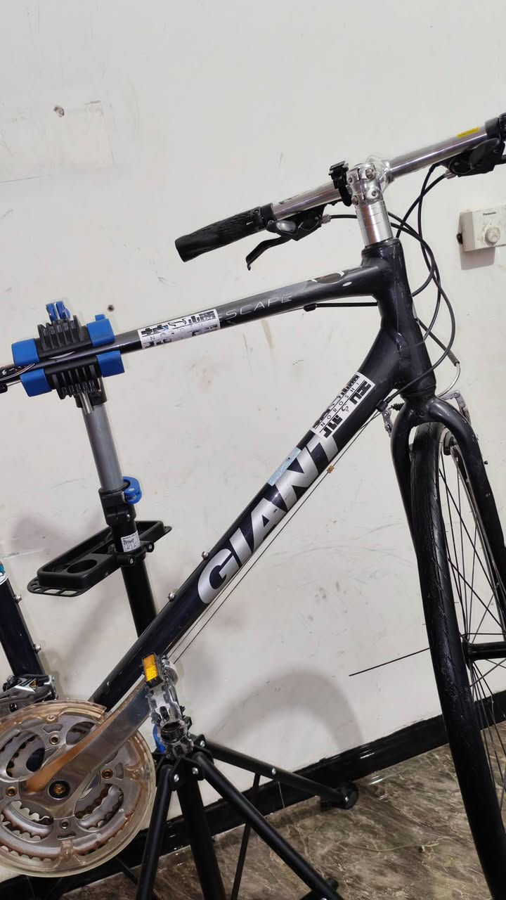 جاينت اسكيب ار 3 حديث موديل 2020
Giant escape r3 2020
- فريم المنيوم مضلع
- سستم شيمانو التوس 3x8
- بريكات تيكترو tektro 
- ويالة اسكيب
- تايرات كتان cst

- دراجة نظيفة وكاملة مكملة وحديثة 

- السعر 190 وبي مجال 

- رقم *********** واتساب
