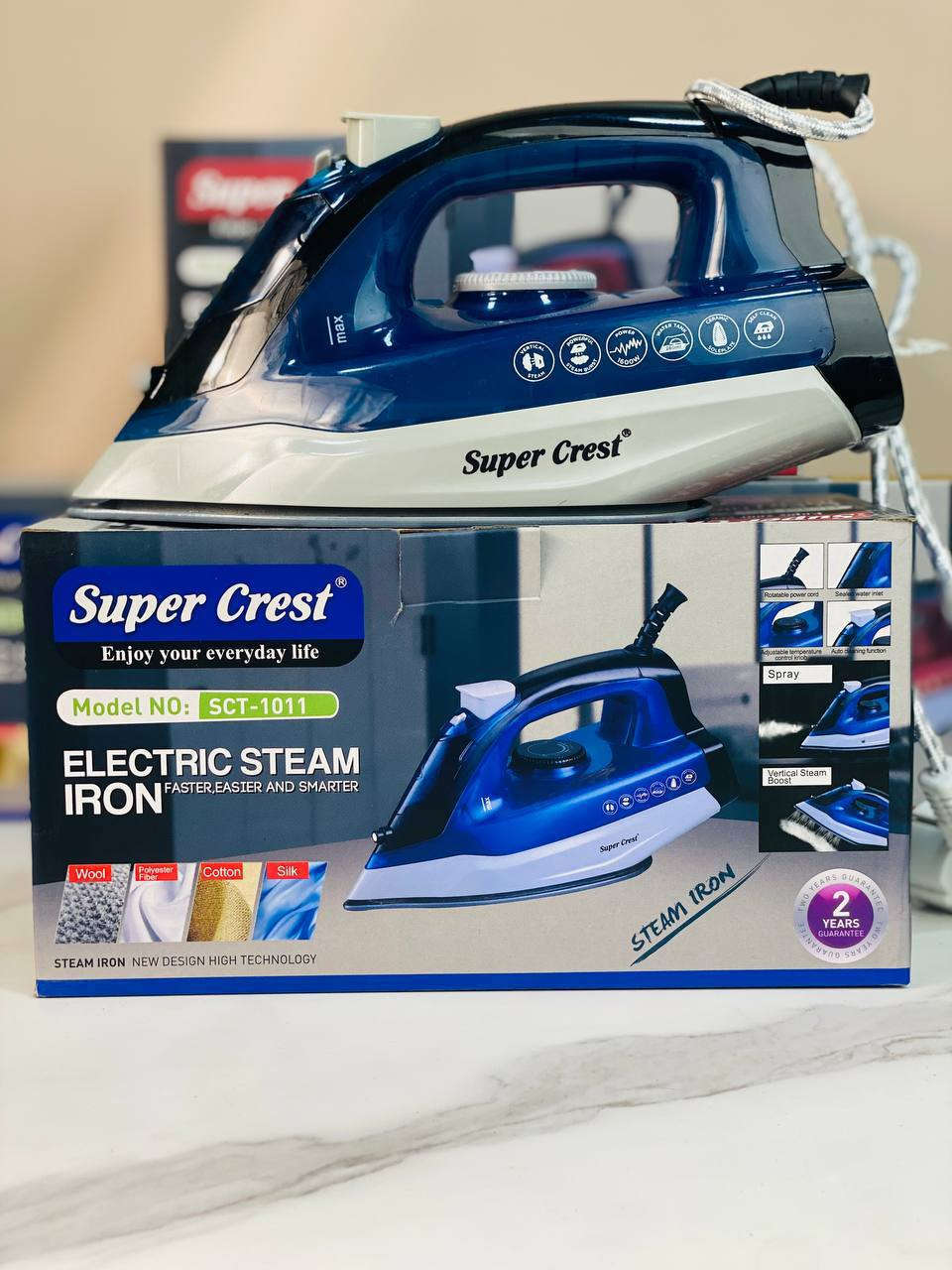 مكواة سوبر كريست الالماني 🇩🇪
# Super crest
✅ اوتي قاعدة من السيراميك - تعامل مع التجاعيد العميقة بأقل جهد مطلوب بفضل طلاء السيراميك غير اللاصق الذي يوفر انزلاقًا سهلًا على جميع الأقمشة، من الساتان الناعم إلى بياضات السرير السميكة.

✅ وظيفة كوي مزدوجة - تحتوي المكواة على وضعين، انفجار البخار . والبخار الكثيف يجعل القماش رطبًا، ويتبعه الحرارة، ف يجعل السطح بالكامل متساويًا. تساعد وظيفة انفجار البخار أيضًا في إعطاء نتيجة كوي واضحة.

✅ وظيفة مضادة للتكلس والتنظيف الذاتي - يمنع نظام إيقاف التنقيط التسرب لتجنب البقع من قطرات الماء - والكوي بثقة في أي درجة حرارة. تساعد وظائف مكافحة التكلس والتنظيف الذاتي على منع تراكم الجير - وهو أمر يمكن أن يمنعه من العمل بكفاءة.

✅ تحكم متغير في درجة الحرارة، وظيفة الرش - يمكنك بسهولة ضبط درجة الحرارة وفقًا لنوع القماش عن طريق تحريك التحكم في درجة الحرارة القابل للدوران.
#الاصلي المنشأ ألماني🇩🇪💯
السعر ٢٥ الف 
🚘 يوجد خدمة توصيل لجميع محافظات العراق ٤ الاف 🚘


**إذا كنت صاحب هذا الإعلان وتريد حذفه لأي سبب، رجاءا أرسل رسالة إلى الدعم الفني**