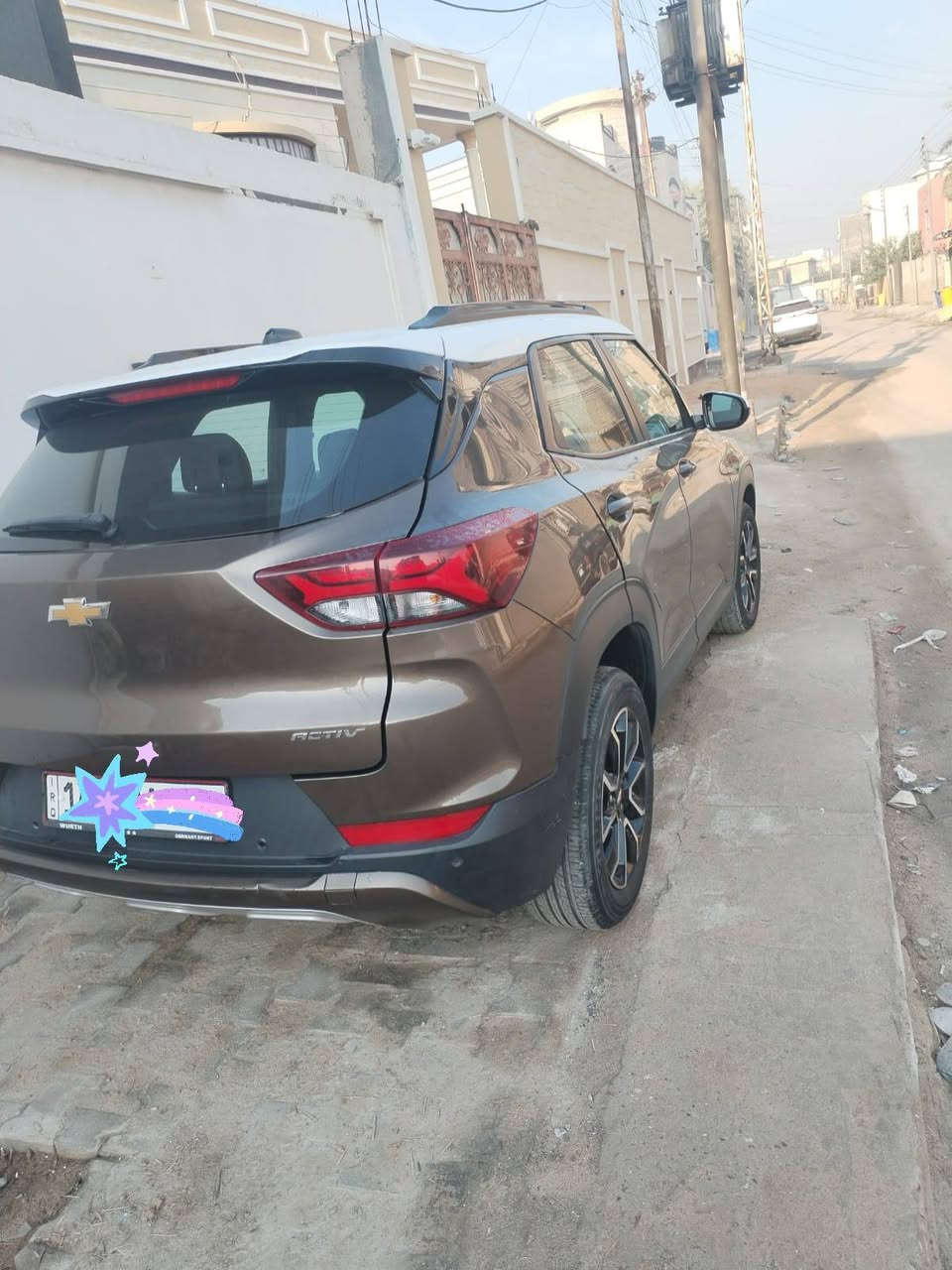 السلام عليكم
بيع أو مراوس
سياره أنضف من الصور

شوفرليت تريل بليزر Activ
موديل ٢٢
السعر ١٦٣  مجالها قليل
حادثها ضربه في الچاملغ الخلفي راجع بارد،، مكفول عدا هذه الضربة التي ذكرت
 السنوية بأسمي لغاية
٢٠٣٠
اللون بني 
دواخل أسود على بيجي
ايرباك سليم 
ذاكرة مقاعد
مكيف
زجاج كهربائي
نظام أنذار
سنتر لك
كراسي  مدفئه
USB/AUX مدخل
مقاعد جلد
اكياس هوائيه
مقاعد رياضيه
تحكم مقاعد كهرباء
مقعد خلفي كهرباء
تحكم مقود
مقود مدفئة
محرك ١٣٠٠ تيربو
***********
