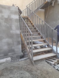 كافه انواع الحداده وانسب الاسعار جملونات كرفانات سقائف سلم طوارء ٠وبأش...