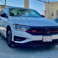 فولكس واكن جيتا 2019 اللون ابيض  رقم بغداد دولي رادار جانبي وخلفي  توق...