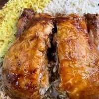 مطعم  بركات الحسين 🔥🔥🔥🔥 دجاج شوي محشي  عبارة عن حلقوم 😋😁😃  العين تاكل ...