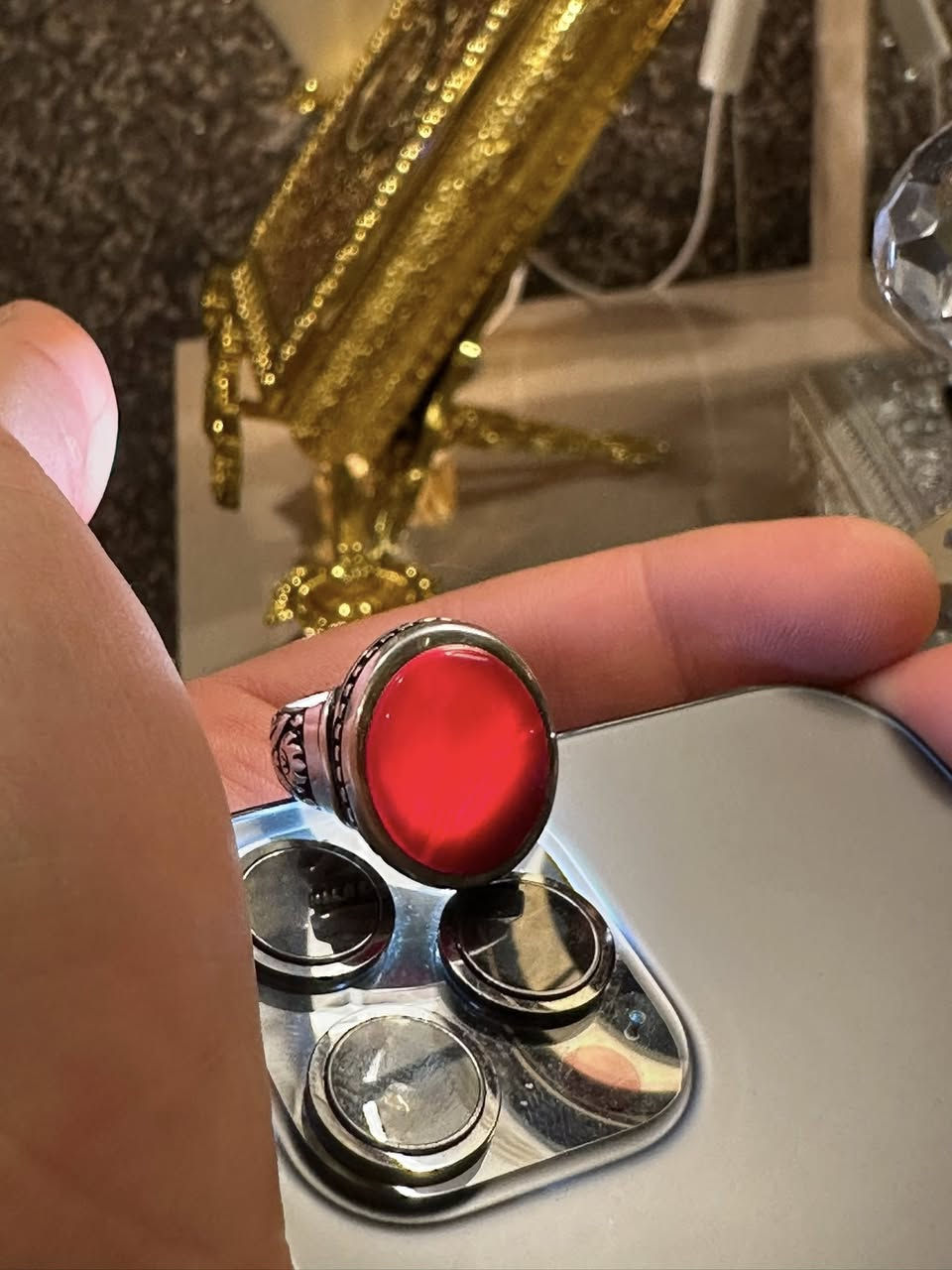 عقيق يماني كرزي صياغات عارف البحرين
قياس الخاتم 20 السعر قفل 250 
متوفر توصيل لجميع المحافظات


**إذا كنت صاحب هذا الإعلان وتريد حذفه لأي سبب، رجاءا أرسل رسالة إلى الدعم الفني**