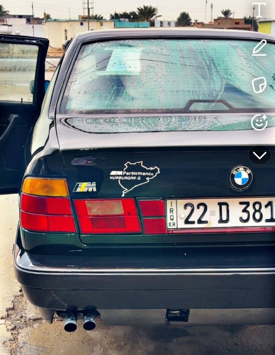 بي ام 525مسكر....اوتوماتيك تخم تايرات جدد صدر جديد مرتبه مانقصها  كلشي  رقم اربيل دولي فقط تجديد سنويه سعر 67 وبي مجال موديل  1990 مكان صلاح الدين بيجي ***********
