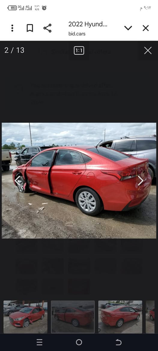 اكسنت 2022وارد امريكي ضربة خفيفة محرك 1600دوش ماشية 37الف السعر 129مكان بابل ‏‪***********‬‏ رقم بابل
