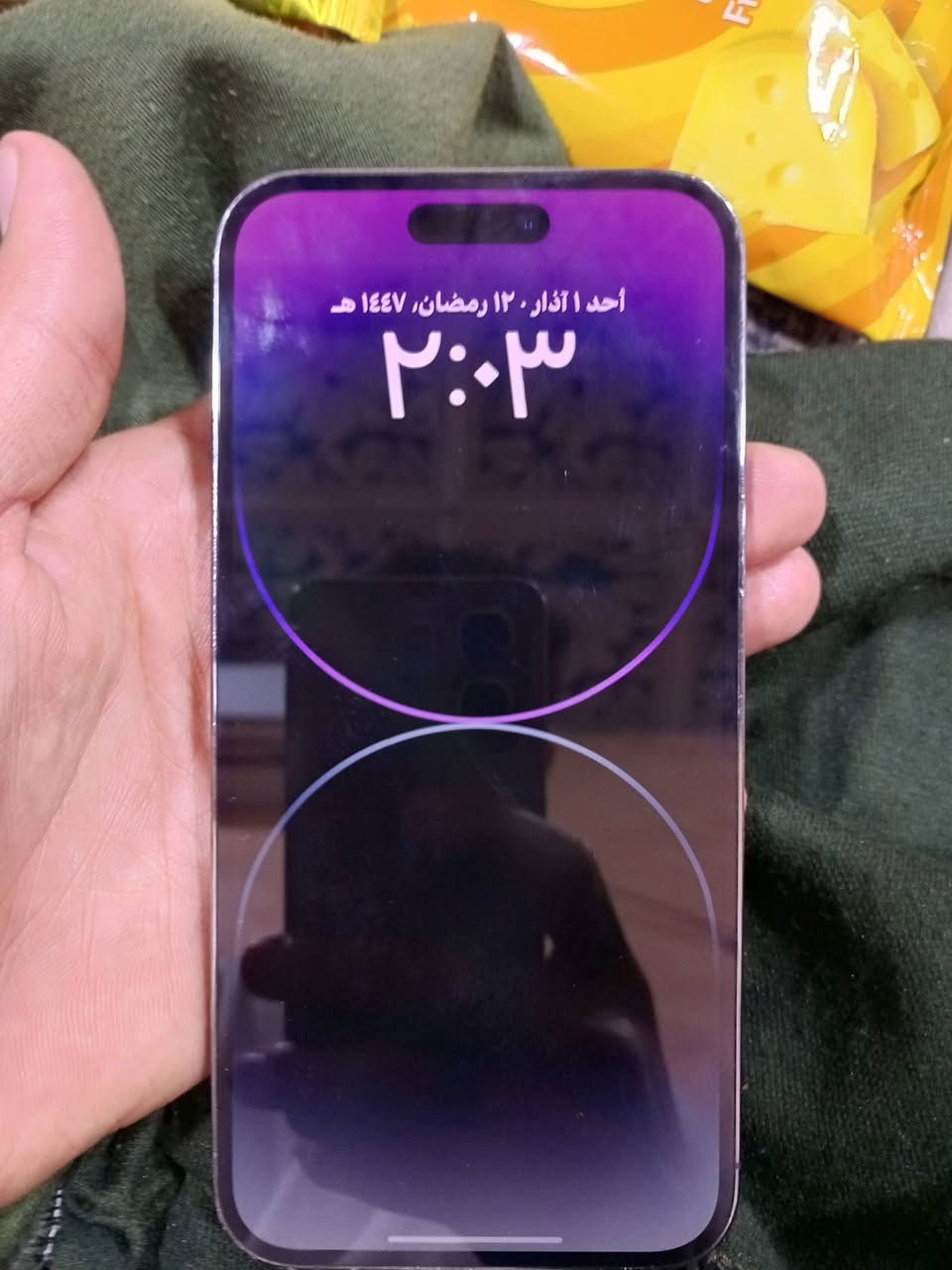 14برو ماكس جهاز ما مفتوح ولا مبدأ اي شي بي ماستر جهاز كلش نضيف بطاريته 78 شحنه يخبل كارتونه ويا ما مفتوح ابد سعر جهاز 750بصره رقمي ***********
