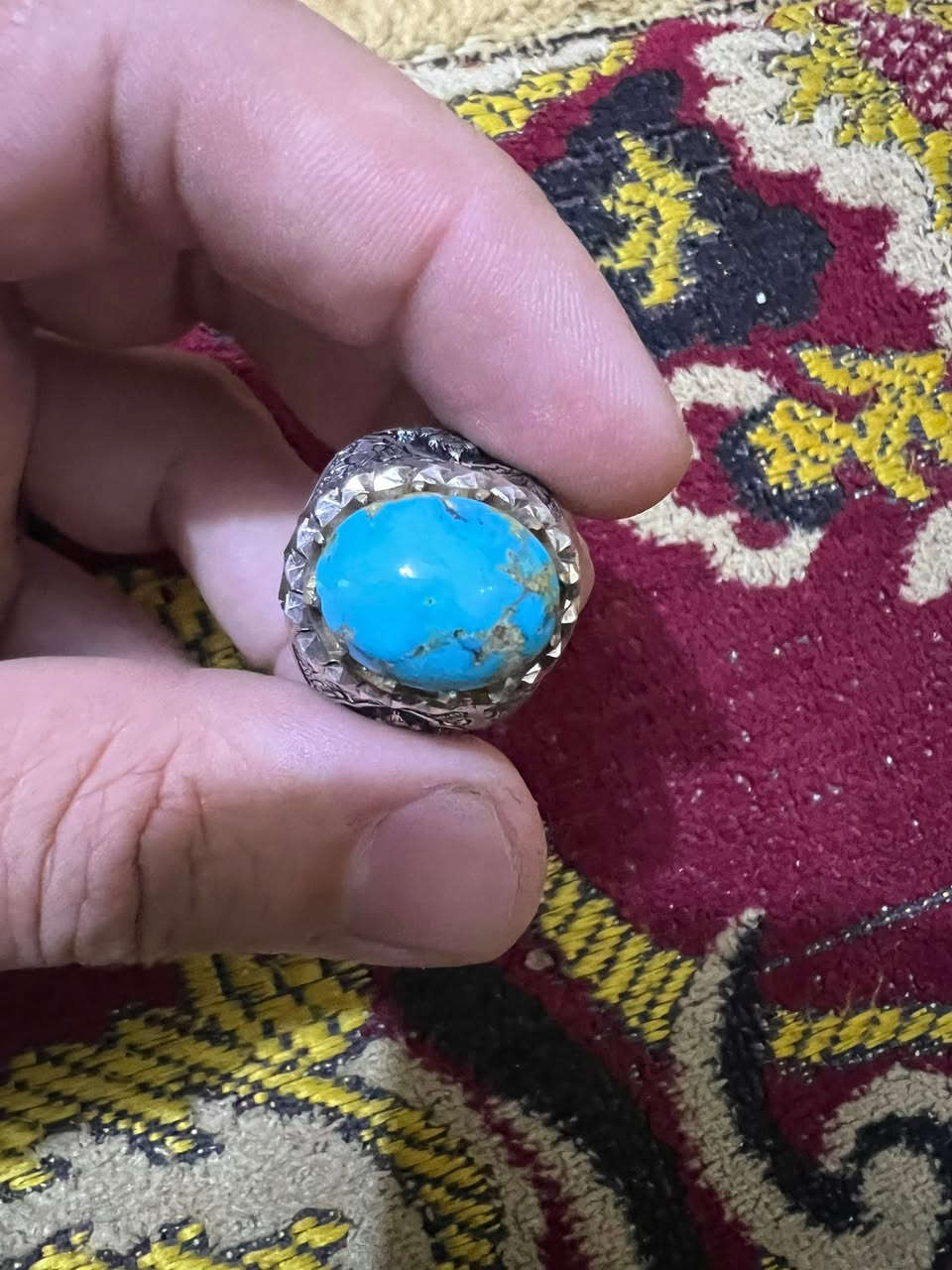 السلام عليكم
محبس فيروزي نيشابوري شجري قم داريه درجه اولئ        صياغه يدويه قلم زني


**إذا كنت صاحب هذا الإعلان وتريد حذفه لأي سبب، رجاءا أرسل رسالة إلى الدعم الفني**