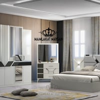 غرفة نوم ٥ قطع • سرير ١٨٠×٢٠٠ • هايدروليك