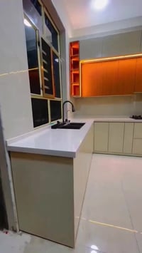 مطبخ HDF تركي • كوارتز طبيعي • تينا