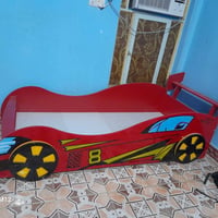 سرير أطفال • شكل سيارة • مترين