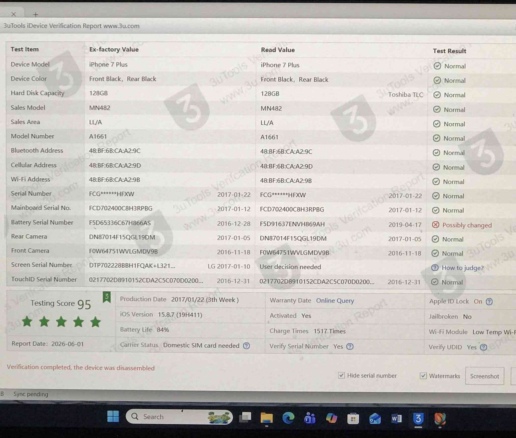 ||||| للبيع ايفون :7plus |||||
|
بطارية :81
|
 ذاكرة:128
|
فقط بطارية مبدلة وبالباقي نورمال
| 
مكان:موصل
|
سعر:110


**إذا كنت صاحب هذا الإعلان وتريد حذفه لأي سبب، رجاءا أرسل رسالة إلى الدعم الفني**