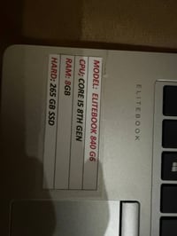 لابتوب hp elitebook للبيع ما داخل صيانة و وندوز 11 برو اكتف المواصفات ...