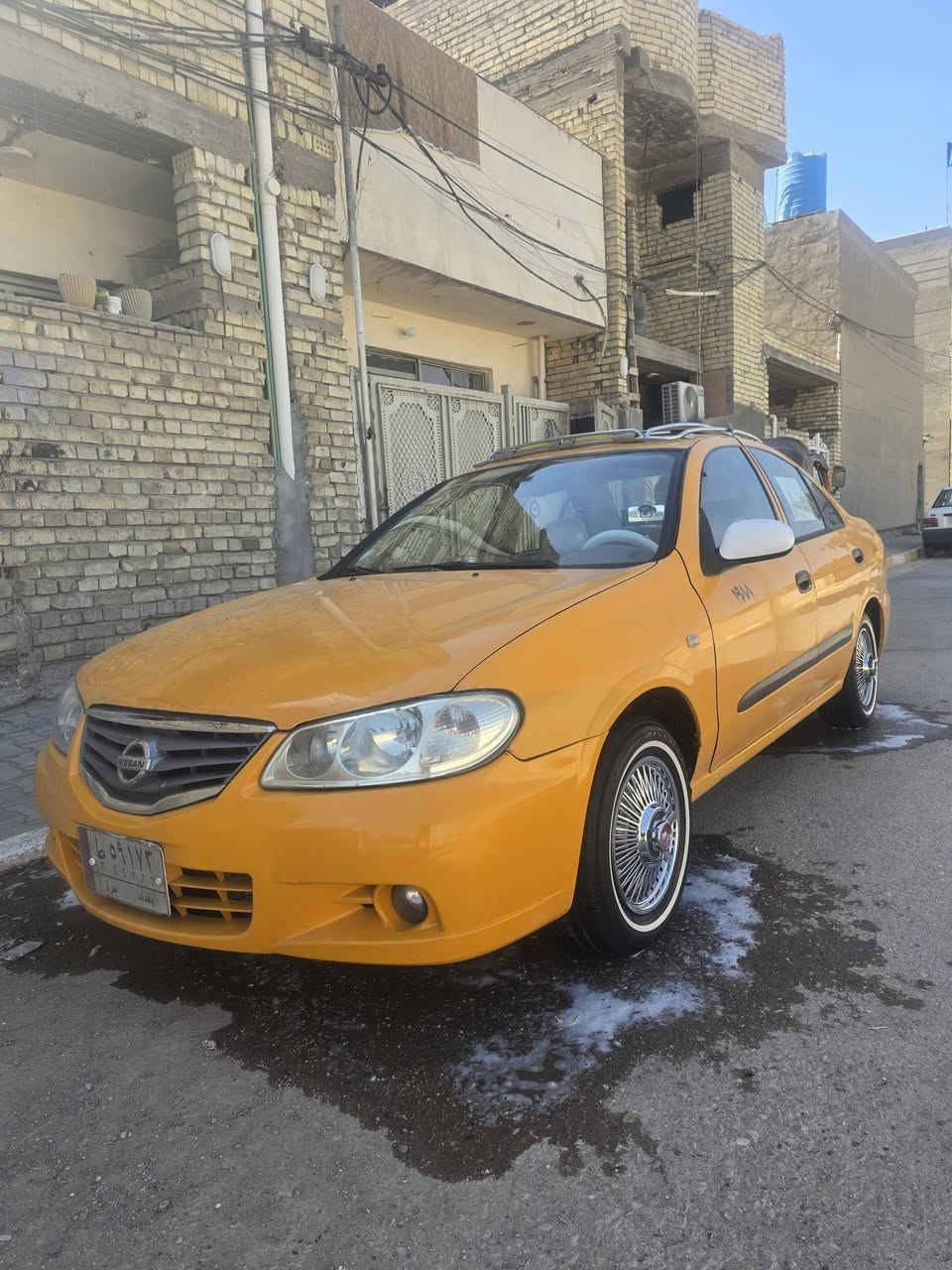سلام عليكم للبيع نيسان سني مال شركه 11كير عادي رقم بغداد بسمي مضروبه كلير فقط وبيه ضربه بل خشم بصيطه بدون دوخل تبديل تخم تاير دوشمه جديده سنتر لك سياره خير من الله تبريد ثلج او مروس كير محرك كفاله محرك اسود الف 800بكاني بغداد سعر 80رقم ***********متوجد وتساب او مراوس
