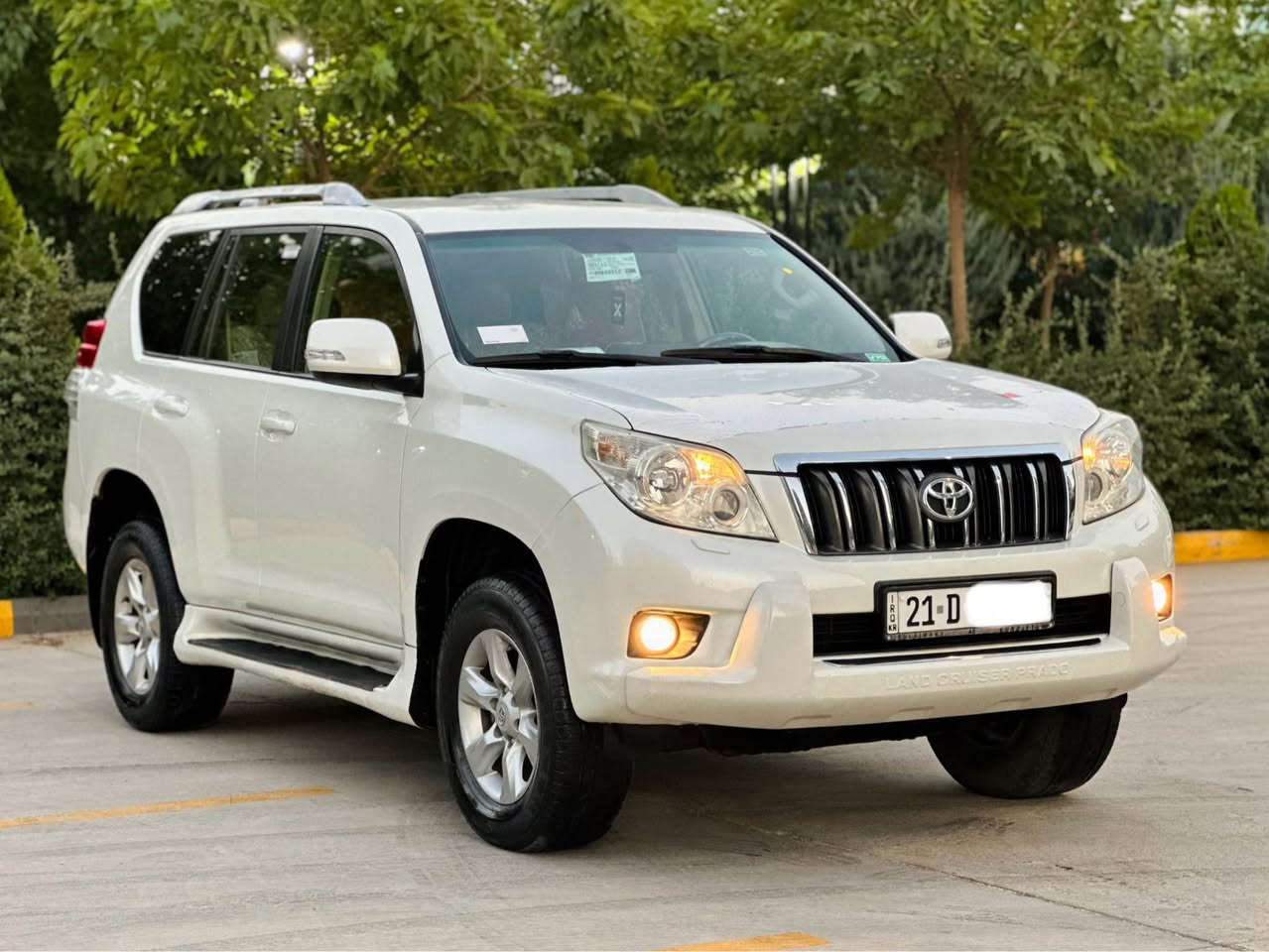 بەناوی خودای گەورە
تۆیۆتا پڕادۆ 2012 فوول TXL مواسەفات
سەیارەکە کلین تایتڵە هیچی پێوەنیە
بێ بۆیاخ و شوخت و چاڵ : چوار بستۆن 
دەبڵ ئەکسل : سەلاجە : ناوزەرد : سێڕیز کوشن 
سپی سەدەف : بەخی ئاو : ئاوێنە شەفت
سپێر لەکۆڵ : چوارجام ئۆتۆ : تەبرید دووزۆن 
سوکان ڤۆلیۆم : سیستمی ECO : لایت لید 
تەبرید مەرکەزی : دژەخلیسک : قفڵی ئەکسل 
ماشآءالله سەیارەکە لەسەر دەقی شەریکە ماوەتەوە
سەیارەی ماڵە و لە مێژە لای خۆمانە 
تەبرید و گێڕ و مەکینەی بەشەرت برغوی بانەدراوە 
تەنانەت قەباغی مەکینەشی نەکراوەتەوە
ڕۆن و هایدرۆلیکی تازە گۆڕاوە 
پێش و دوای تازە داگیراوە و هەموو گیانی بەشەرت 
سەنەوی تا 2030 تازەیە و بەناوی خۆمەوەیە
سعری 238 و مەعامەلە 
لە سلێمانیم *********** السليمانية, العراق
