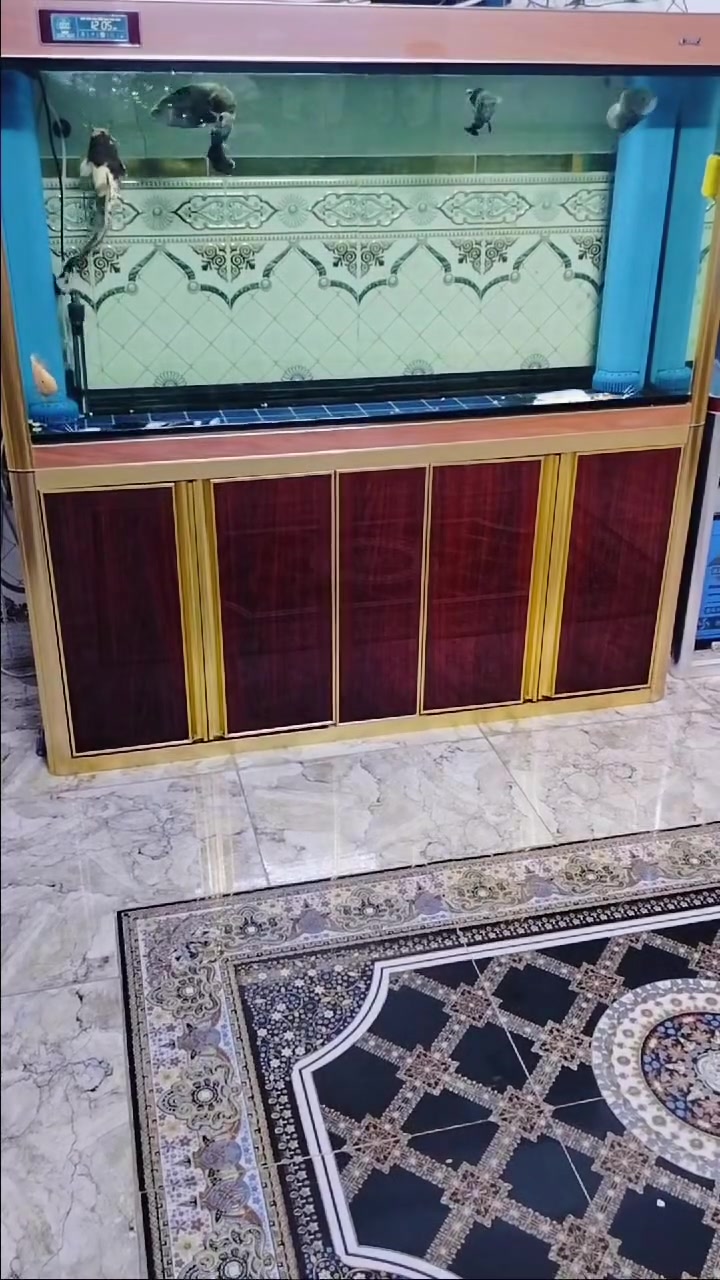 #حوض متر ونص سامب شركه  كامري نزال 50 سم ارتفاع 80 سم حوض نضيف كلش بمعنى الكلمه *********** مع الأسماك
