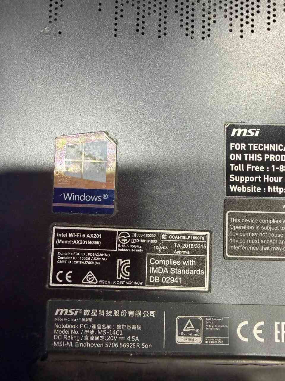 انتبه للمشاكل قبل الشراء
Msi prestige 14 
Cor i7-10710u
Ram 16 
Storage 256 m.2
GPU 1650 
Screen 14

المشاكل : مصلحة نرمايد
كفر الشاشة الأمامي مصلح
رز E لا يعمل اما بقية كيبورد يعمل بشكل طبيعي

البيع لاعلى سعر خلال ٢٤ ساعة والرزق على الله

عنوان بغداد
رقم ***********
