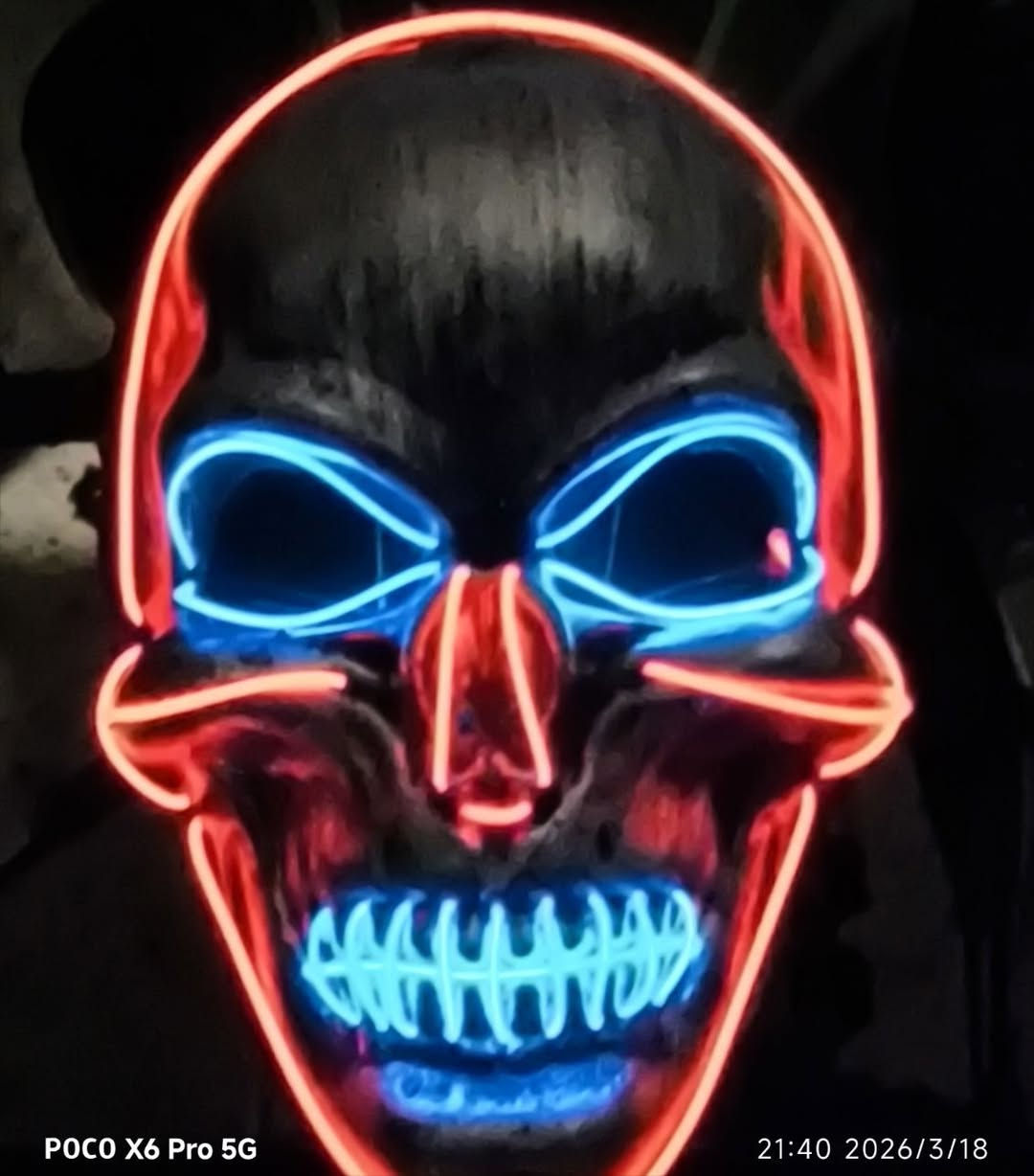 (***********) (***********)قناع ابو الجمجمه غير مستخدم ابو النشره يتعلك على ماطور وعلى سياره السعر10
