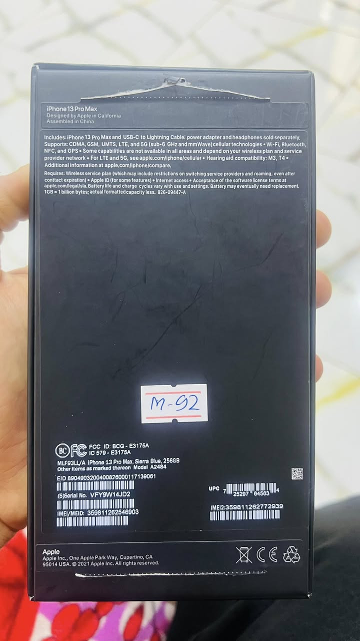 ‏13 Pro ماكس البطارية 92
‏السعر 750 مكان بصره حيانيه


**إذا كنت صاحب هذا الإعلان وتريد حذفه لأي سبب، رجاءا أرسل رسالة إلى الدعم الفني**