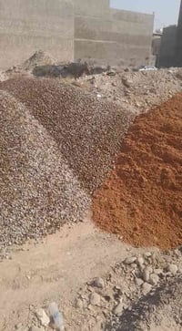 مواد بناء • رمل حصى • قشط شوارع