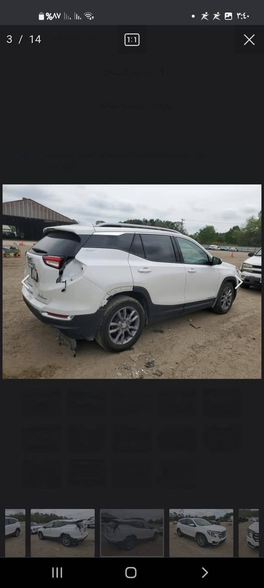 جي إم سي تيران موديل ٢٠٢٢
ماشية ٧٥ كم
بدون ضرر ايربكات كلها سليمة
فقط ضيغ قبغ الصندوق الخلفي
فول مواصفات
بانوراما
محرك ١٥٠٠ تيربو
كشنات كهربائية وخزن
كشنات جلد وهيترات بالكشن
سيارة جديدة بعدها
صور الحادث
السعر 190$
للتواصل ع واتساب او ع رقم 

***********
