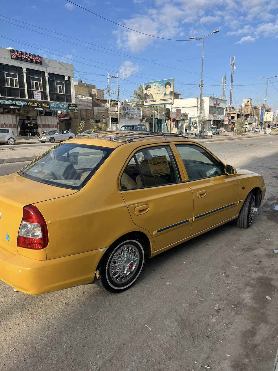 هيونداي فيرنا ٢٠١٤ السعر ٧٤
بيها طخة جوة قبق البانزين 
كير محرك حدادية مكفول رقم بغداد مشروع وطني 
مداور ثاني يوم ***********
