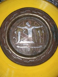 طبق نحاسي • نقوش فرعونية • قطر 15سم