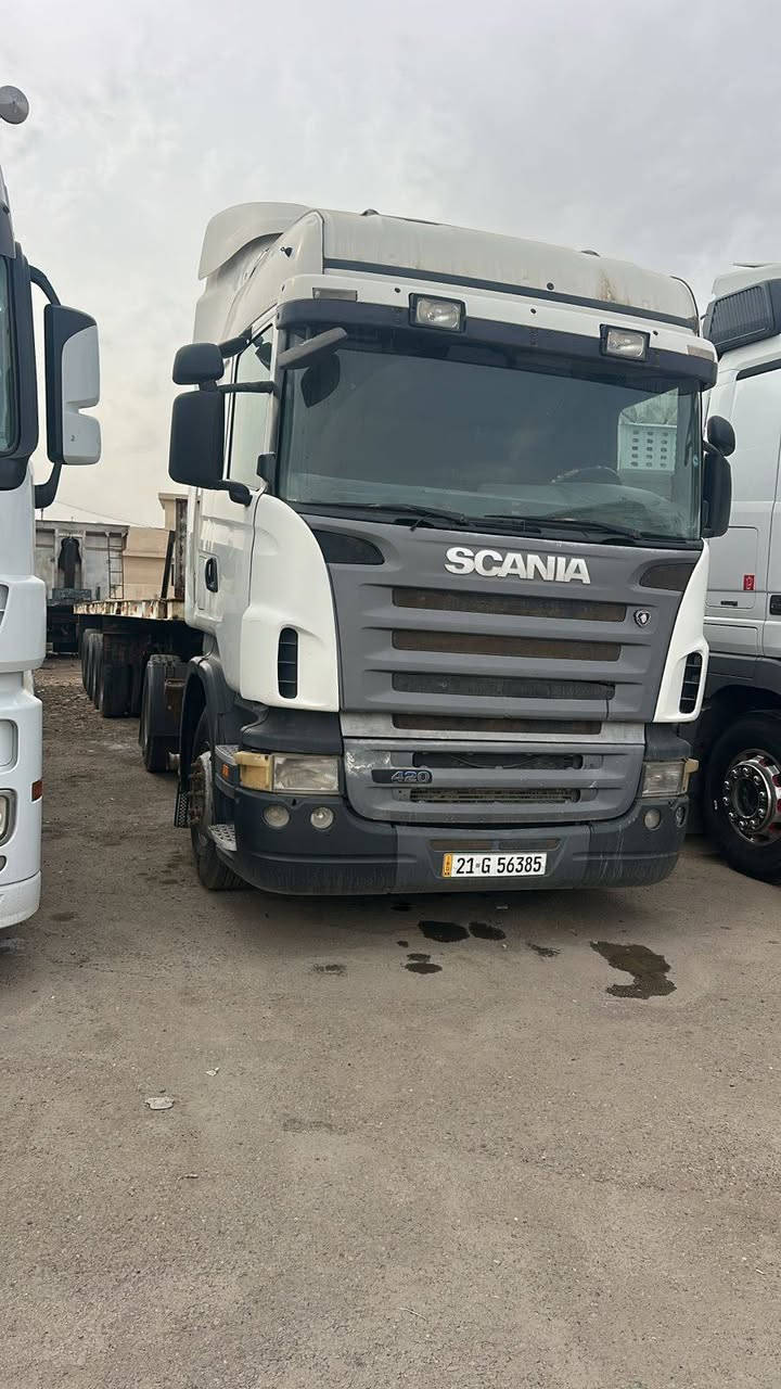 سكانيا موديل 2008 رقم سليمانية 
سنوية لل 2030
مربوطة 4 دناكير حدادي 
محرك 420 انجكشن
كير كوبرا 
تخم تاير
معرض حجي لؤي
للتواصل : ***********
