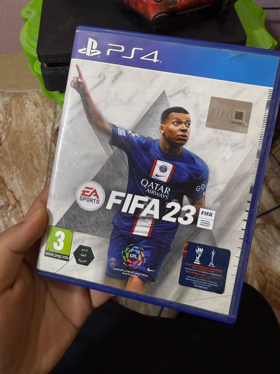 سلام عليكم
للبيع Sony PlayStation 4 Slim

* سعة 500GB
* مع 2 جوستك
* FIFA 23
* Battlefield 2042
* Ghost Recon 2

الجهاز نظيف .

السعر: 200 قفل.

الموقع: بعقوبة – التحرير
للاستفسار واتساب فقط ***********
