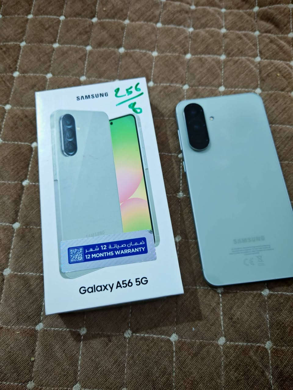 السلام عليكم 
جهاز سامسونغ A56 5G للبيع ، مستعمل استعمال نظيف جداً بشرط الفحص،
كافة ملحقات الجهاز من كارتونة الضمان وكيبل موجودات
ذاكرة 256/8 الرام 8 
السعر ٣٧٠ الف مع العلم سعر الجديد بنفس المواصفات ٤٥٠ الف
للتواصل خاص او الاتصال على الرقم ***********
